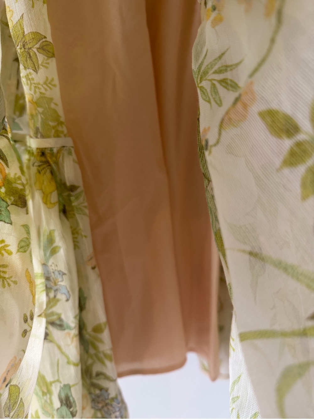 Alemais Cream Floral Long Sleeve Tiered Dress - Picture 8 of 11